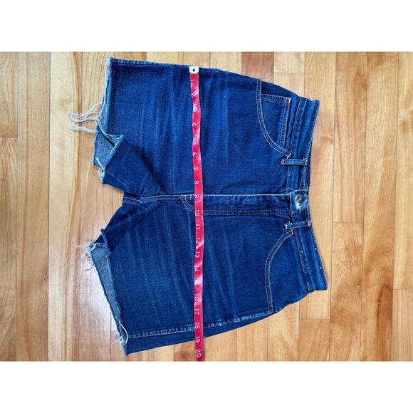 Vintage Jean Shorts, Brittania Cutoffs Medium Dark Wash, W27", USA 80s 90s Denim - Picture 9 of 9